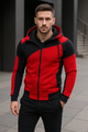 double zipper hooded jacket with pants
