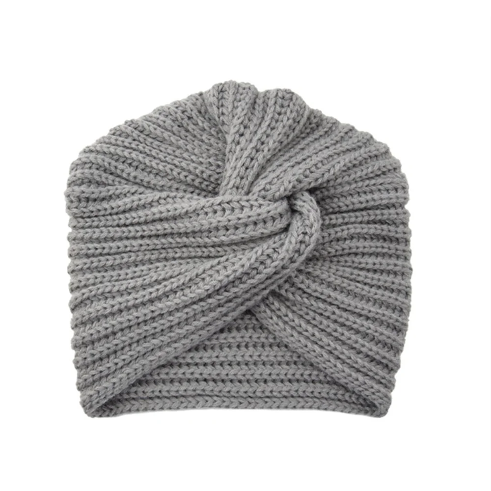 Knitted turban hat