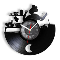 Modern Vinyl Wall Clock Decor