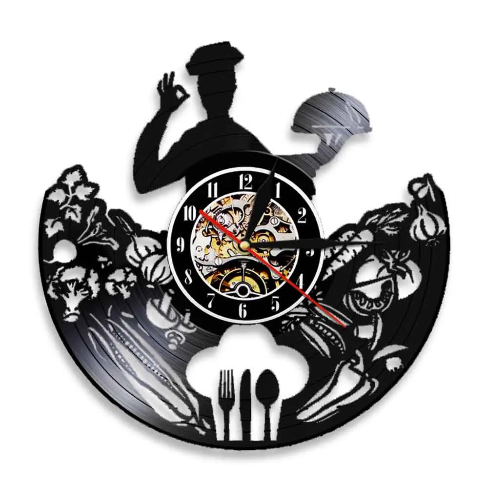 Modern Vinyl Wall Clock Decor