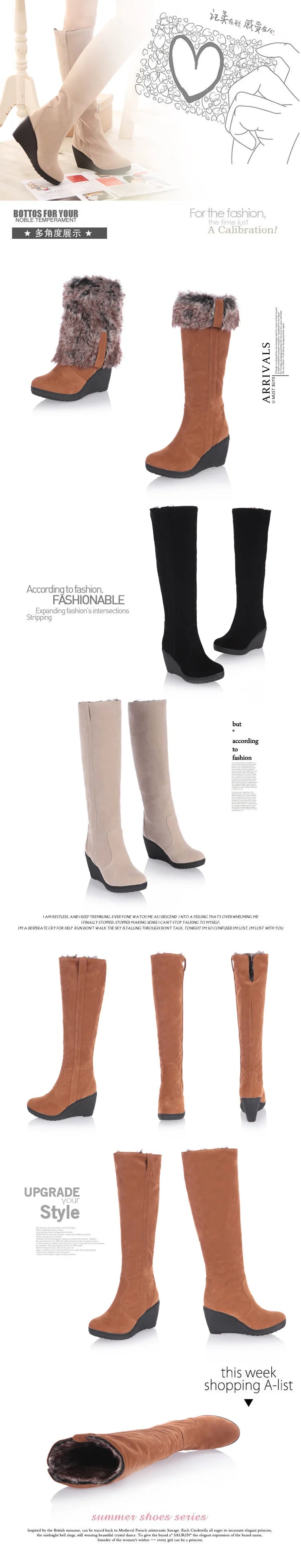 knee length boots, reversible inner fur, on the boot by means of a zipper