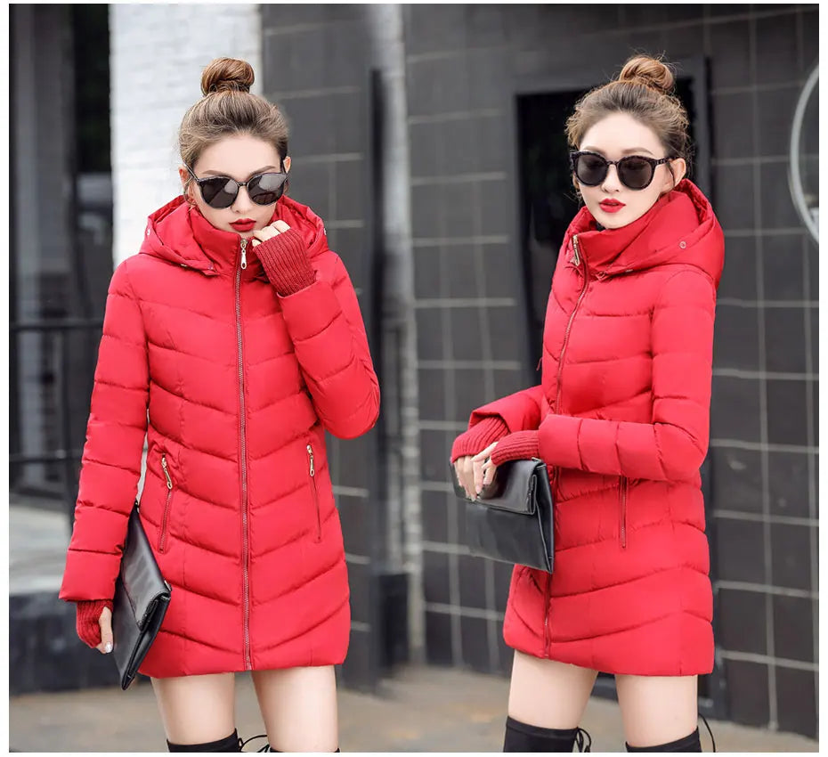 Thicken Warm Padded Cotton Long Coat