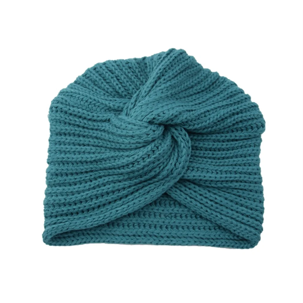 Knitted turban hat