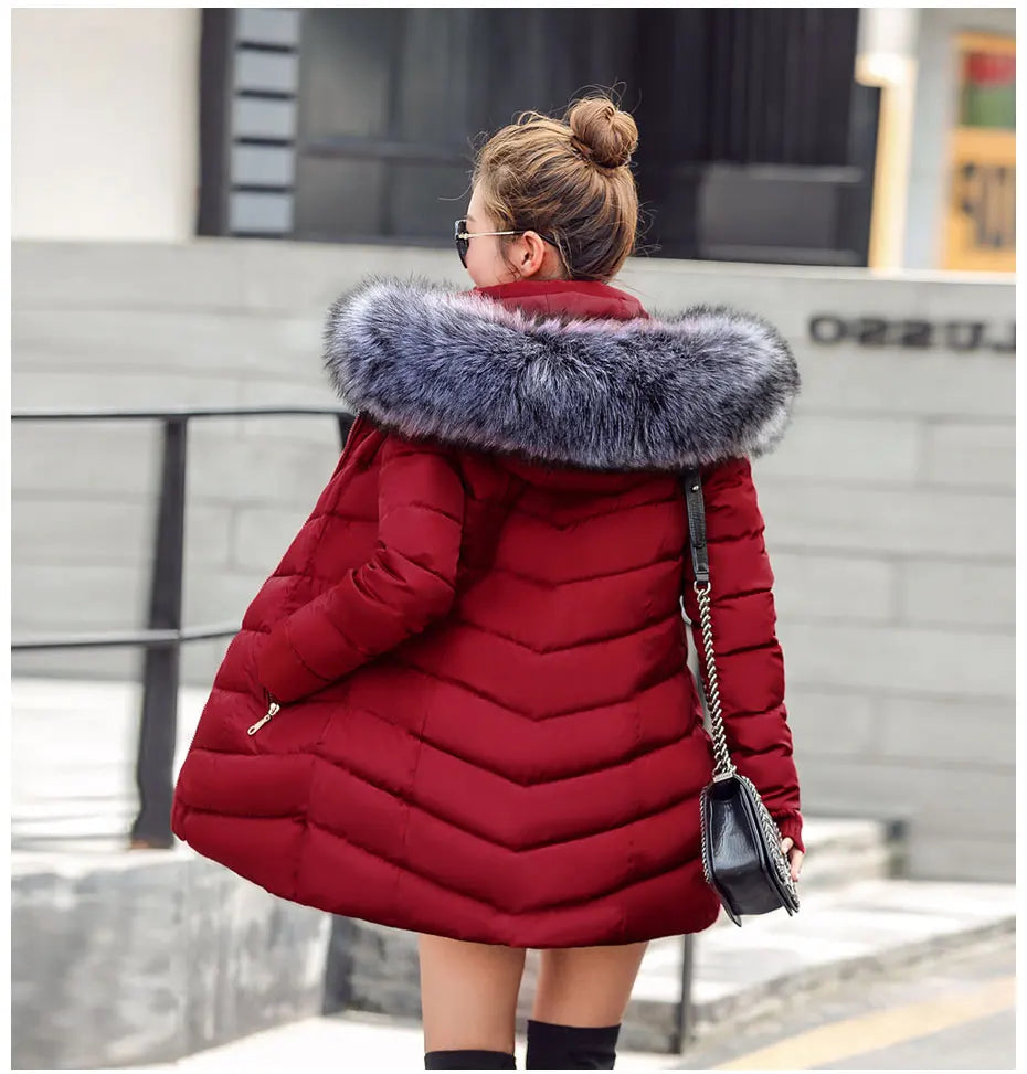 Thicken Warm Padded Cotton Long Coat