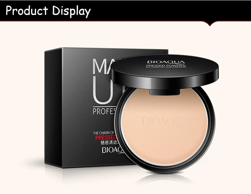 BIOAQUA Brand Face Base Mineral Pressed Powder Makeup Matte Smooth Concealer Control Oil Foundation Contour Make Up Cosmetics