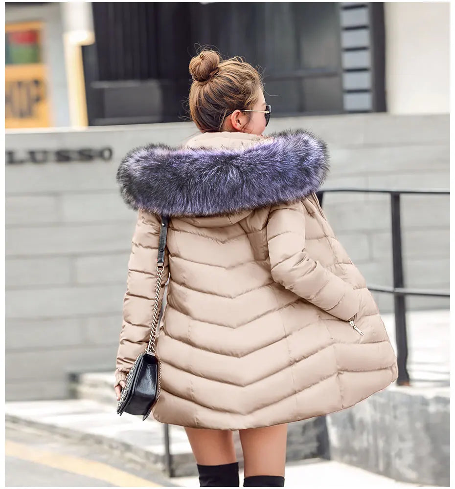 Thicken Warm Padded Cotton Long Coat