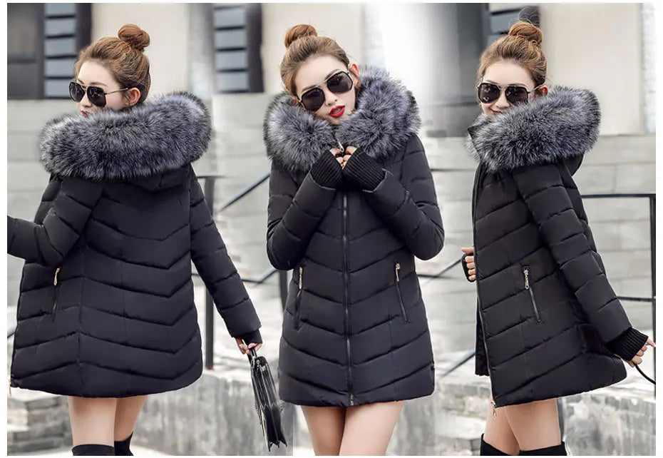 Thicken Warm Padded Cotton Long Coat