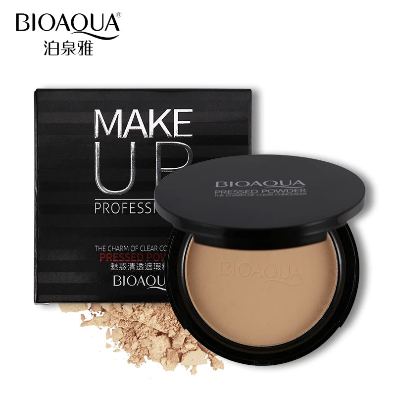 BIOAQUA Brand Face Base Mineral Pressed Powder Makeup Matte Smooth Concealer Control Oil Foundation Contour Make Up Cosmetics