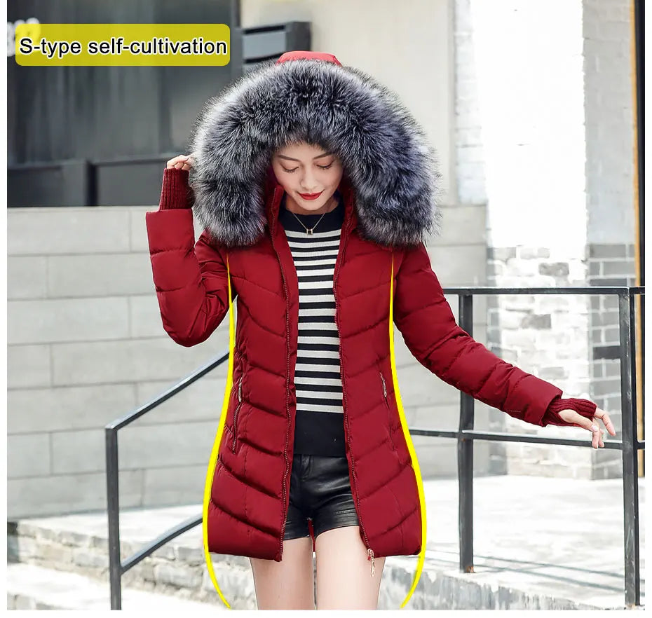 Thicken Warm Padded Cotton Long Coat