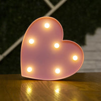 Luminous LED Alphabet Letters Digital Lamp Battery Warm Night Light for Home Wedding Birthday Christmas Party DecorationAzizaK