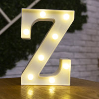 Luminous LED Alphabet Letters Digital Lamp Battery Warm Night Light for Home Wedding Birthday Christmas Party DecorationAzizaK