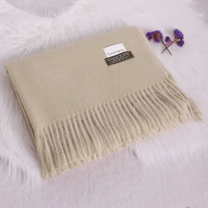 Soft and warm cashmere scarf