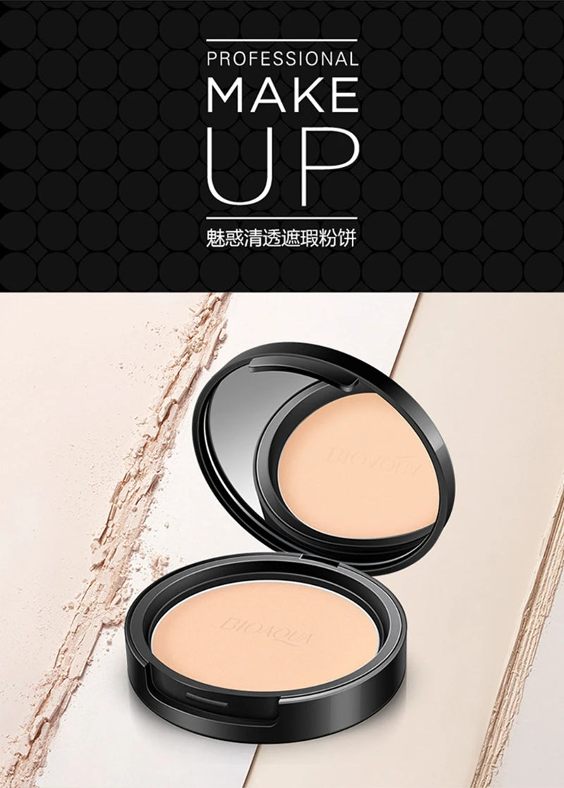 BIOAQUA Brand Face Base Mineral Pressed Powder Makeup Matte Smooth Concealer Control Oil Foundation Contour Make Up Cosmetics