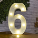 Luminous LED Alphabet Letters Digital Lamp Battery Warm Night Light for Home Wedding Birthday Christmas Party DecorationAzizaK