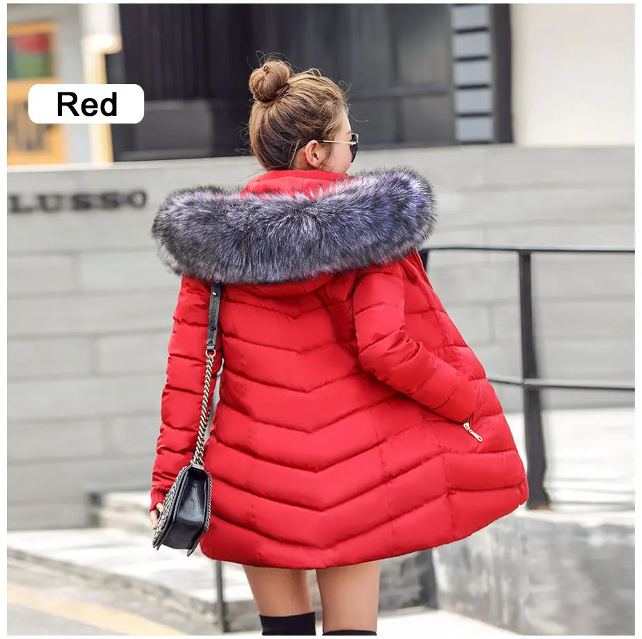 Thicken Warm Padded Cotton Long Coat