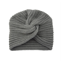 Knitted turban hat