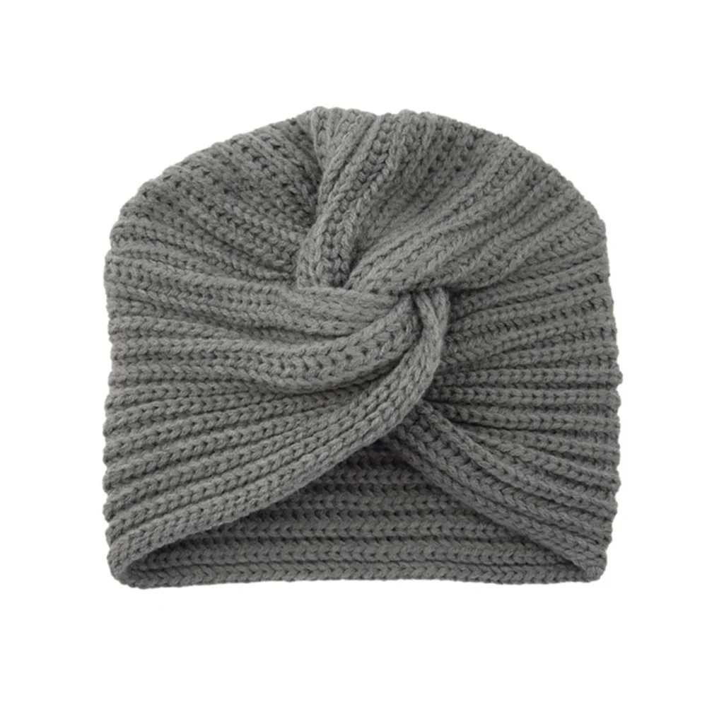 Knitted turban hat