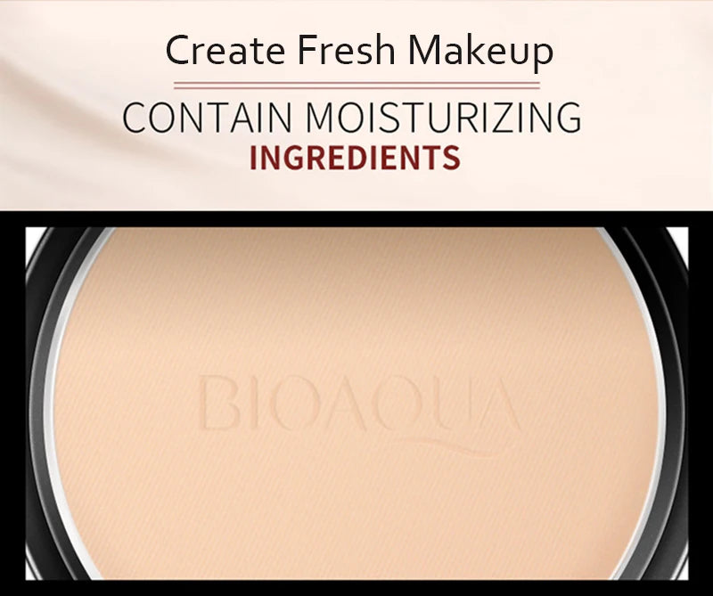 BIOAQUA Brand Face Base Mineral Pressed Powder Makeup Matte Smooth Concealer Control Oil Foundation Contour Make Up Cosmetics