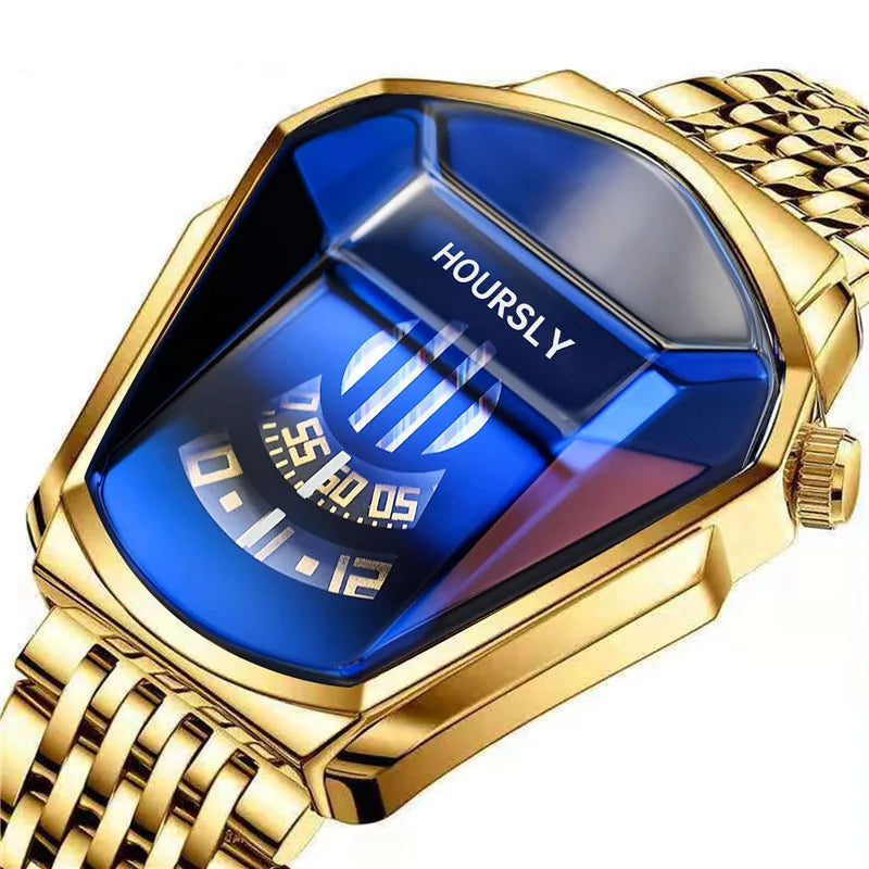 Luxury Brand Fashion Gold Wristwatch