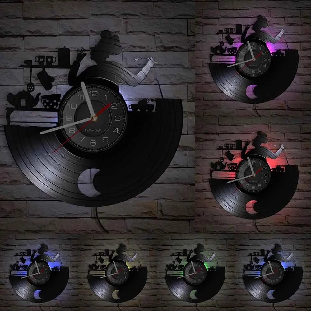 Modern Vinyl Wall Clock Decor