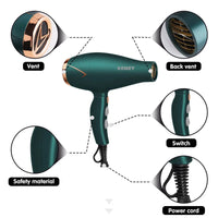 Kemei 3500W Hot and Cold Wind Hair Dryer Foldable Compact Blow Dryer Hairdryer Hair Styling Tools for Salons and Household Use