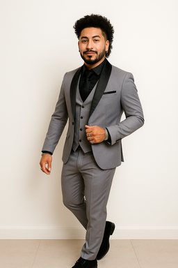 3-teiliger Slim Fit-Anzug für Herren – Jacke, Weste und Hose | AzizaK