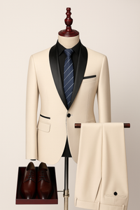 🕴️ 3-Piece Slim Fit Suit – High Quality Jacket, Vest & Trousers