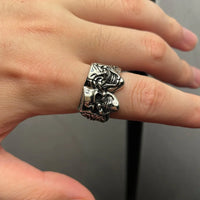 Retro Two-Sided Joker Ring