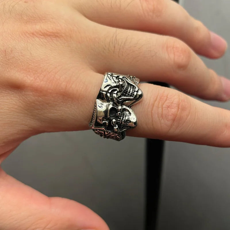 Retro Two-Sided Joker Ring