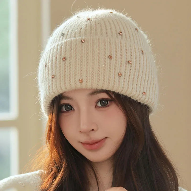 Soft and warm rabbit fur hat