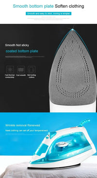 Handheld Garment Steamer Electric Steam Iron Soleplate laundry Ironing Machine Mini Travel Clothes Fabric Flatiron