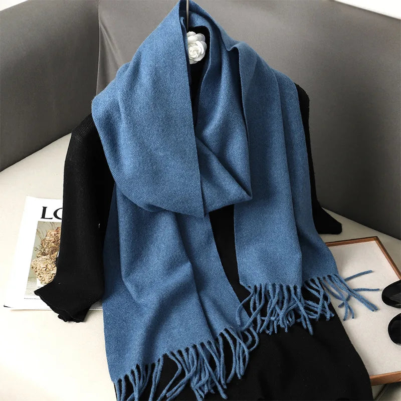 Cashmere winter scarf 62 colorsAzizaK