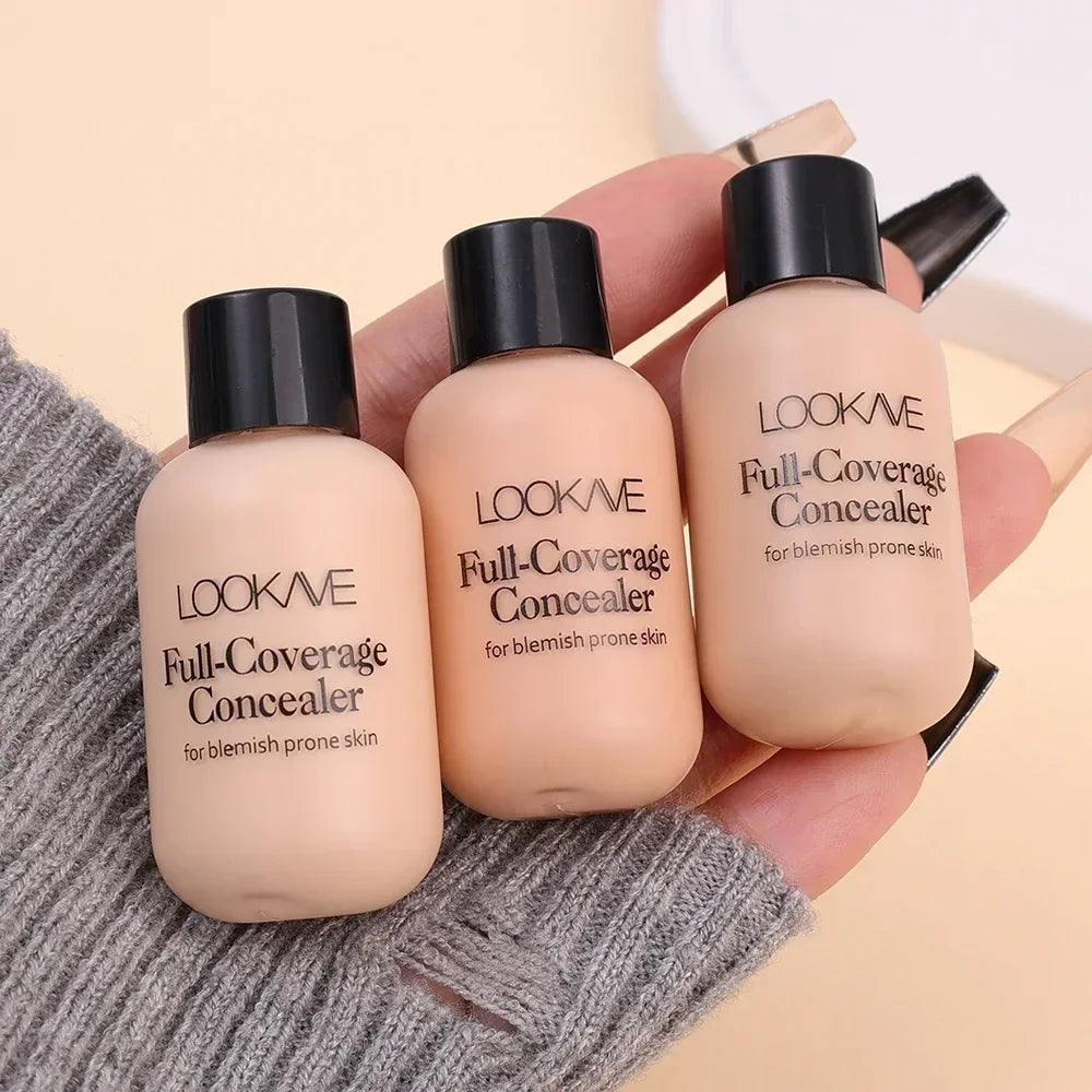 Full Coverage Liquid Concealer Cream 12ml Invisible Cream and Waterproof Face Foundation