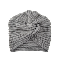 Knitted turban hat