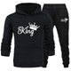 King Printed Cotton Fleece 2 Piece Tracksuit