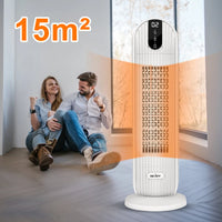 Sejoy 2000W Home Electric Heater 220v Space Heater PTC Ceramic Heater, with Timer, Auto Oscillation, 2 Speed Heating Fans