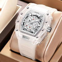 UTHAI BK134 Personalized Transparent Hollow Barrel Quartz Watch