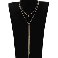 Single chain gold and silver choker necklace