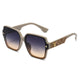 trendy square frame sunglasses