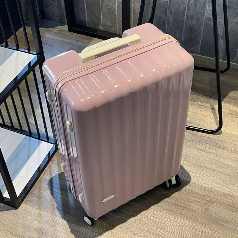 sturdy and durable travel suitcase with password