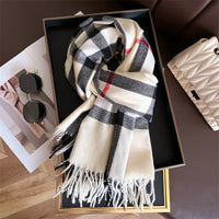 Fashionable cashmere imitation scarf for autumn and winter