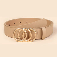 Versatile leather belt for women