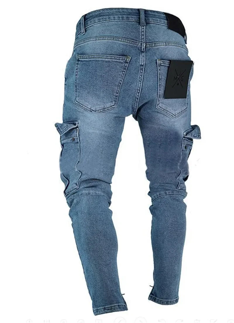 Jeans Fashion Trend Casual Knee Wear-resistant Comfortable