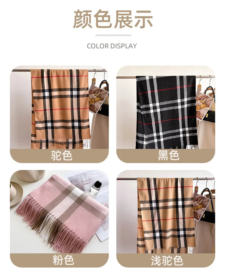 Fashionable cashmere imitation scarf for autumn and winter