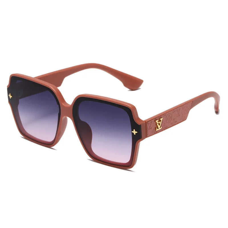 trendy square frame sunglasses