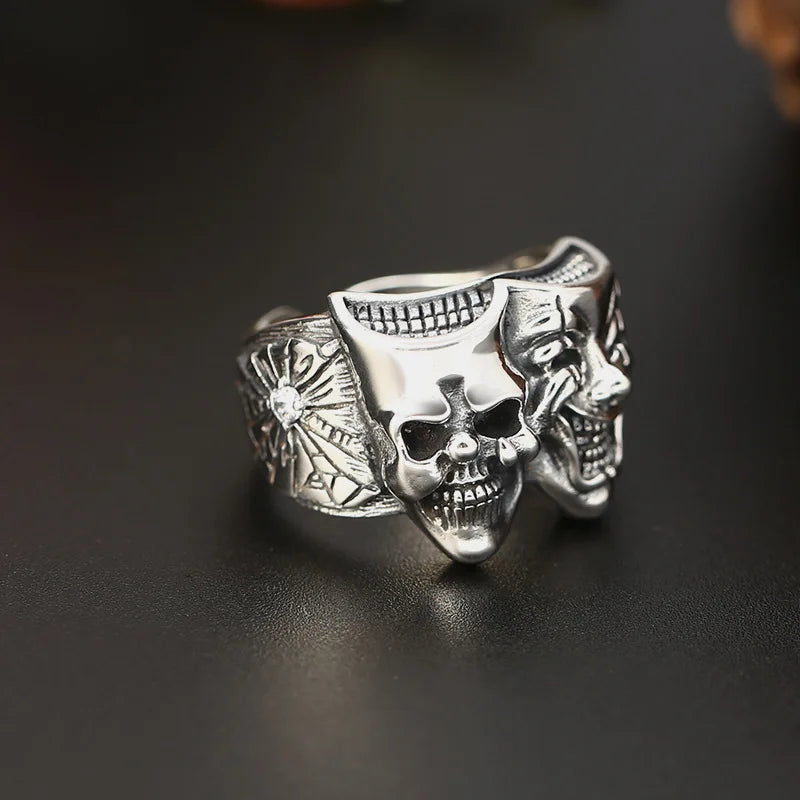 Retro Two-Sided Joker Ring