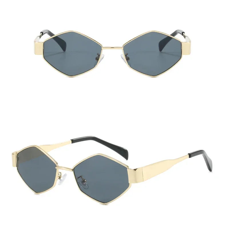 Trendy hexagonal sunglasses