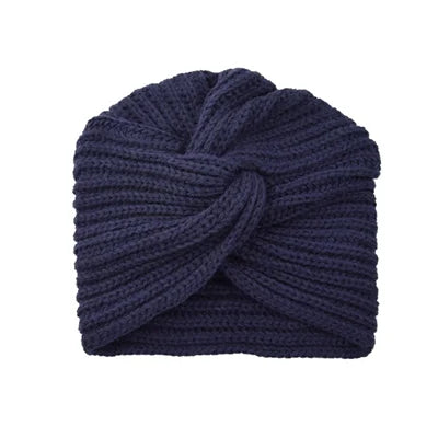 Knitted turban hat