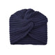 Knitted turban hat