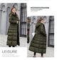 Long Fox Fur Bow Warm Down Coat